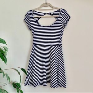 American Eagle Striped Skater Dress